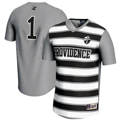 Unisex GameDay Greats #1 Silver Providence Friars Lightweight Soccer Fashion Jersey