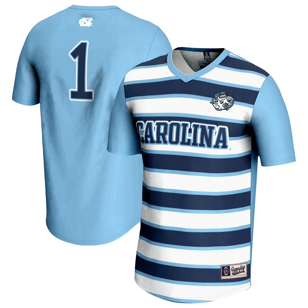 Unisex GameDay Greats #1 Carolina Blue North Tar Heels Lightweight Soccer Fashion Jersey