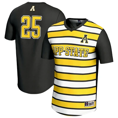 Unisex GameDay Greats #25 Black Appalachian State Mountaineers Lightweight Soccer Fashion Jersey