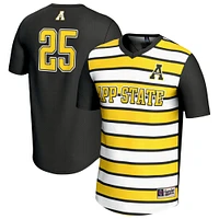 Unisex GameDay Greats #25 Black Appalachian State Mountaineers Lightweight Soccer Fashion Jersey