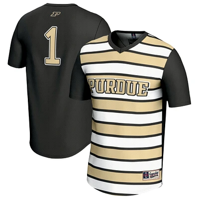 Unisex GameDay Greats #1 Black Purdue Boilermakers Lightweight Soccer Fashion Jersey