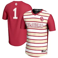 Unisex GameDay Greats #1 Crimson Oklahoma Sooners Lightweight Soccer Fashion Jersey