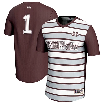 Unisex GameDay Greats #1 Maroon Mississippi State Bulldogs Lightweight Soccer Fashion Jersey