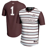 Unisex GameDay Greats #1 Maroon Mississippi State Bulldogs Lightweight Soccer Fashion Jersey