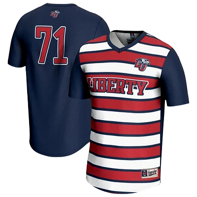 Youth GameDay Greats #71 Navy Liberty Flames Lightweight Soccer Fashion Jersey