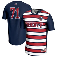 Youth GameDay Greats #71 Navy Liberty Flames Lightweight Soccer Fashion Jersey