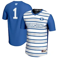 Youth GameDay Greats #1 Royal BYU Cougars Lightweight Soccer Fashion Jersey