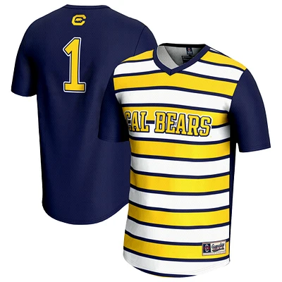 Youth GameDay Greats #1 Navy Cal Bears Lightweight Soccer Fashion Jersey