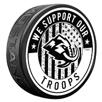 Utah Mammoth Military Hockey Puck