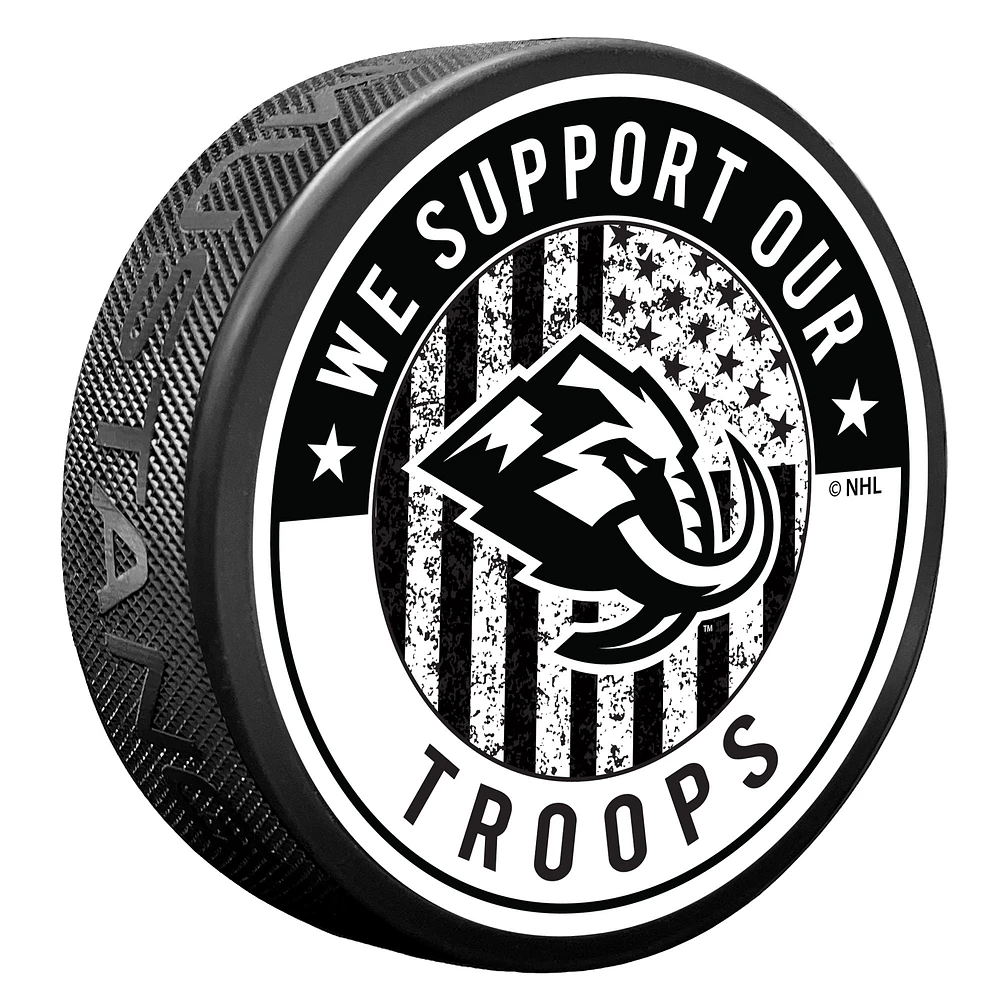Utah Mammoth Military Hockey Puck