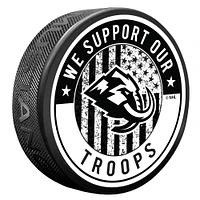 Utah Mammoth Military Hockey Puck