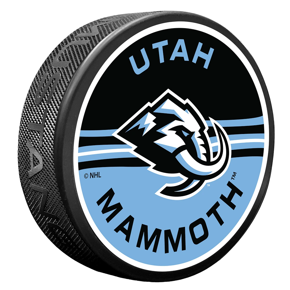 Utah Mammoth Half & Half Hockey Puck