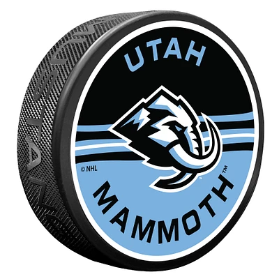 Utah Mammoth Half & Half Hockey Puck