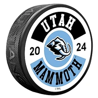 Utah Mammoth Cog Hockey Puck