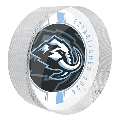 Utah Mammoth Crystal Hockey Puck
