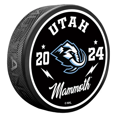 Utah Mammoth Bolt Hockey Puck