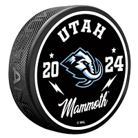 Utah Mammoth Bolt Hockey Puck