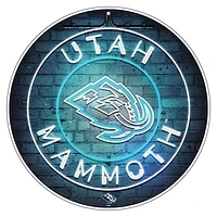 Utah Mammoth  22" Neon Round Wall Sign