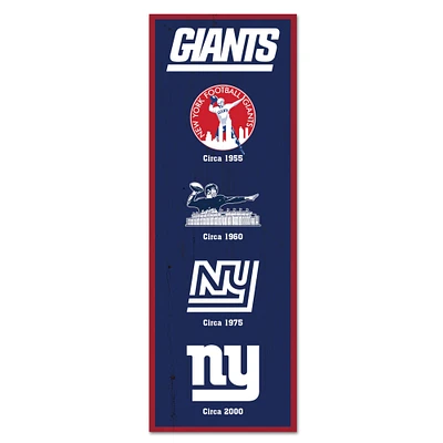 WinCraft New York Giants 6" x 17" Logo Evolution Wood Sign