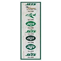 WinCraft New York Jets 6" x 17" Logo Evolution Wood Sign