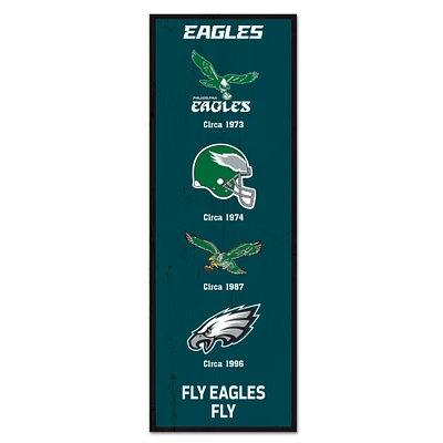 WinCraft Philadelphia Eagles 6" x 17" Logo Evolution Wood Sign
