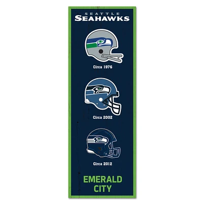 WinCraft Seattle Seahawks 6" x 17" Logo Evolution Wood Sign