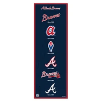 WinCraft Atlanta Braves 6" x 17" Logo Evolution Wood Sign