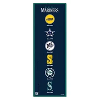 WinCraft Seattle Mariners 6" x 17" Logo Evolution Wood Sign
