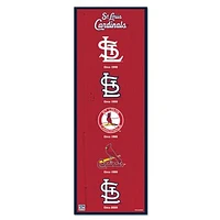 WinCraft St. Louis Cardinals 6" x 17" Logo Evolution Wood Sign