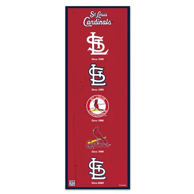 WinCraft St. Louis Cardinals 6" x 17" Logo Evolution Wood Sign