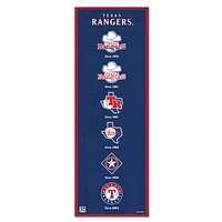 WinCraft Texas Rangers 6" x 17" Logo Evolution Wood Sign