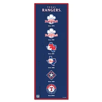 WinCraft Texas Rangers 6" x 17" Logo Evolution Wood Sign