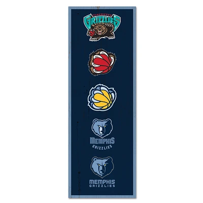 WinCraft Memphis Grizzlies 6" x 17" Logo Evolution Wood Sign