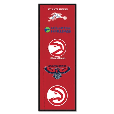 WinCraft Atlanta Hawks 6" x 17" Logo Evolution Wood Sign