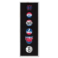 WinCraft Brooklyn Nets 6" x 17" Logo Evolution Wood Sign
