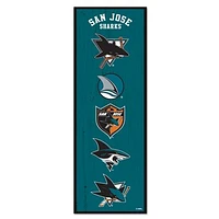 WinCraft San Jose Sharks 6" x 17" Logo Evolution Wood Sign