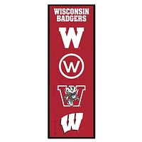 WinCraft Wisconsin Badgers 6" x 17" Logo Evolution Wood Sign
