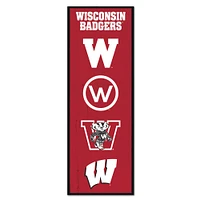 WinCraft Wisconsin Badgers 6" x 17" Logo Evolution Wood Sign