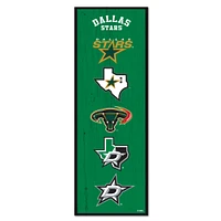 WinCraft Dallas Stars 6" x 17" Logo Evolution Wood Sign