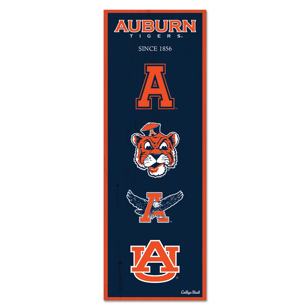 WinCraft Auburn Tigers 6" x 17" Logo Evolution Wood Sign