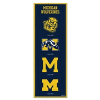 WinCraft Michigan Wolverines 6" x 17" Logo Evolution Wood Sign