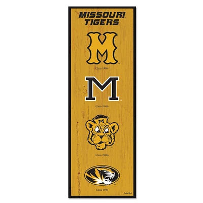WinCraft Missouri Tigers 6" x 17" Logo Evolution Wood Sign