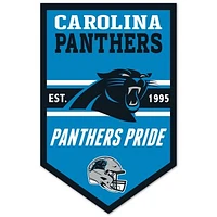 WinCraft Carolina Panthers 11" x 17" Chevron Wood Sign