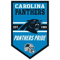 WinCraft Carolina Panthers 11" x 17" Chevron Wood Sign
