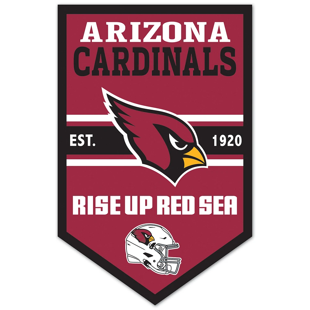 WinCraft Arizona Cardinals 11" x 17" Chevron Wood Sign