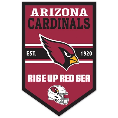 WinCraft Arizona Cardinals 11" x 17" Chevron Wood Sign