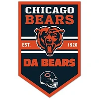 WinCraft Chicago Bears 11" x 17" Chevron Wood Sign