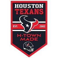 WinCraft Houston Texans 11" x 17" Chevron Wood Sign