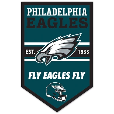 WinCraft Philadelphia Eagles 11" x 17" Chevron Wood Sign