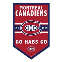 WinCraft Montreal Canadiens 11" x 17" Chevron Wood Sign